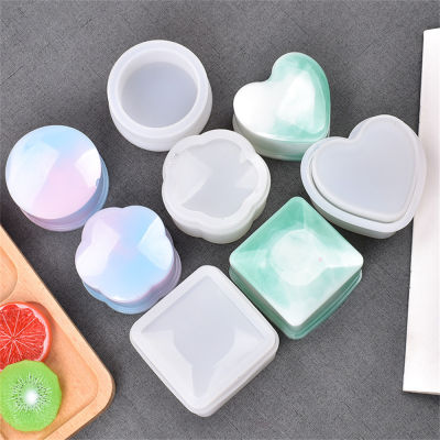 Crystal Epoxy Resin Tools For Crafts Jewelry Making Square Molds Round Storage Box Silicone