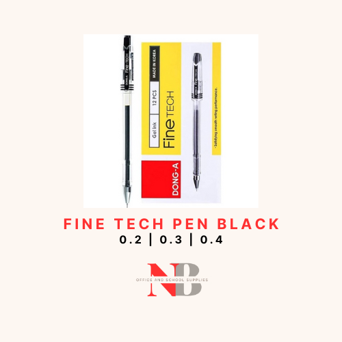 Black Fine Tech Pen 0.2 | 0.3 | 0.4 (Sold per piece) | Lazada PH