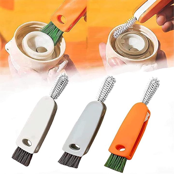 3 in 1 Cup Cover Cleaning Brush Corner Crevice Cleaning Small