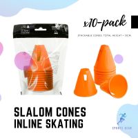 OXELO กรวย ชุดกรวย สลาลมสำหรับอินไลน์สเก็ต 10 ชิ้น (สีส้ม) ( Inline Skating Slalom Cones 10-Pack - Orange ) Roller Skate ล้อสเก็ต Inline Skating  WAVEBOARD โรลเล่อร์สเก็ต