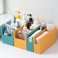 Plastic Desktop Storage Box Large Capacity Case Cosmetic Organizer Boxes Bathroom Kitchen Color Finishing Box Drawer Organizer