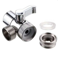 Alloy Switch Faucet Adapter Kitchen Sink Splitter Diverter Valve Water Tap Connector for Toilet Bidet Shower Kichen Accessories