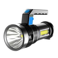 Rechargeable LED Flashlight COB Side Light Portable Torch Camping Lantern 4 Brightness Levels Strong Flashlight Long-Range Rechargeable  Flashlights