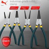 ▤ LINBON Mini Circlip Pliers Internal External Ring Remover Installation Tool Straight/Curved Jaw Tip Precision Spring Loaded Tool