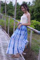 กระโปรงระบาย.4 ชั้น  ผ้ามัดย้อม เอว ถึง 40 นิ้ว สพ 45 นิ้ว  **ร้านจัดคละลาย**