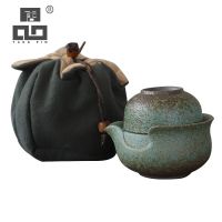 TANGPIN Chinese Ceramic Teapot With 1 Cup Portable Travel Tea Set Drinkware