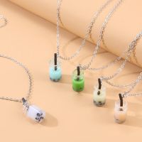 【cw】 Colorful Pendant Necklace for Charms Clavicle Chain Chockers Jewelry 【hot】