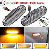 LED แบบไดนามิกด้านข้างเครื่องหมายแสง Repeater โคมไฟสำหรับ Fiat แพนด้า169 Gragde Punto 199 Multipla 186 Stilo Mult 192 Fiorino Idea Linea