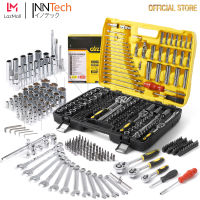 DELTON King Tools เครื่องมือช่าง ประแจ ชุดบล็อก 216 ชิ้น (ชุดใหญ่) ขนาด 1/4 นิ้ว 3/8 นิ้ว 1/2 นิ้ว ชุดเครื่องมือ ชุดประแจ ลูกบล็อก บล็อก ไขควง KING TOOLS SERIES ผลิตจากเหล็ก CR-V แท้ รุ่น DKT-216PCS