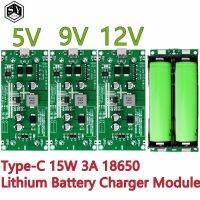 Type-C 15W 3A 18650 Lithium Battery Charger Module DC-DC Step Up Booster Fast Charge UPS Power Supply / Converter 5V 9V 12V