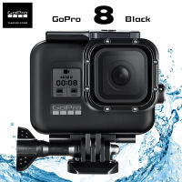 เคสกระเป๋ากล้องกันน้ำสีดำ60ม. สำหรับ GoPro Hero 8 Black Dดิ่งดำน้ำใต้น้ำสำหรับ Go Pro 8อุปกรณ์เสริม