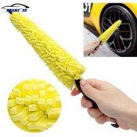 1PC Wheel Rims Tire Washing Brush Plastic Handle Car Wheel Brush Vehicle Cleaning Brush Auto Scrub Brush Car Wash Sponges Tools