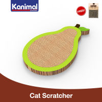 Kanimal Cat Toy ของเล่นแมว ที่ลับเล็บแมว รุ่น Pear สำหรับแมวทุกสายพันธุ์ Size S ขนาด 35x22x2.5 ซม. แถมฟรี! Catnip กัญชาแมว