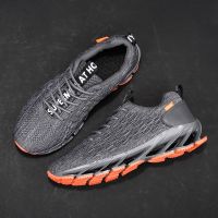 【READY STOCK】Alish Size 36 -46 Kasut Sukan Lelaki Blade Sole Design Kasut Sport Shoe Men Running Shoes Men Korean Breathable Sneakers Sport Shoes Men