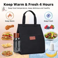 European and American lunch box aluminum foil simple thermal insulation lunch box bag Oxford cloth large capacity thickened portable lunch bag lunch bag