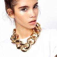 Personality exaggeration CCB thick chain punk Necklace Bracelet Earrings Jewellery Set