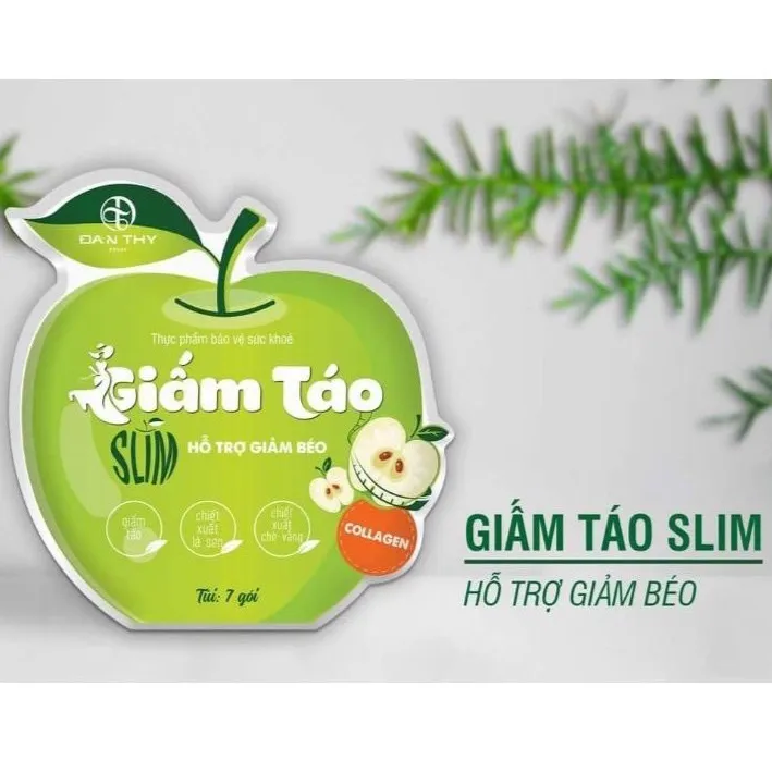 Giảm Cân Giấm Táo Đan Thy Túi 7 Gói Đẹp Da Đẹp Dáng