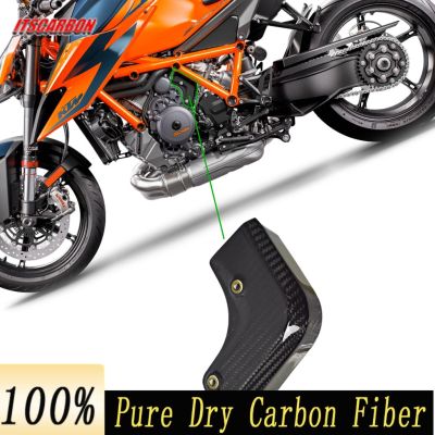 For KTM Superduke 1290 R 2020 2021 2022 3K Carbon Fiber Motorcycle Modification Accessories Engine Side Cover Shield Fairing