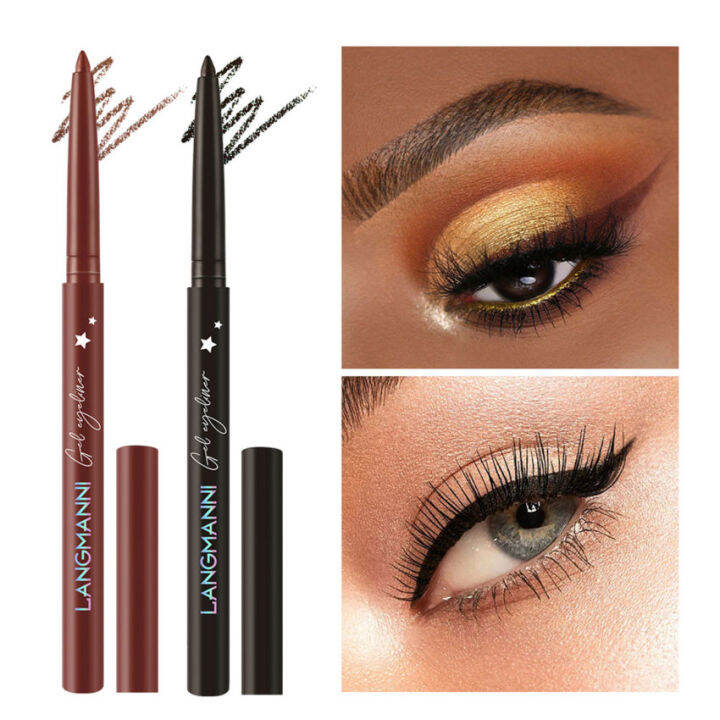 Eyeliner Gel Pencil Long Lasting Waterproof Easy To Wear High Pigment Eye Liner Pen Eyes Beauty