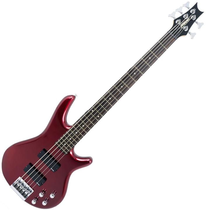 proline-pb205-pj-bass-guitar-กีตาร์เบสไฟฟ้า-5-สาย-22-เฟร็ต-แบบ-active-precision-jazz-red-joy-color