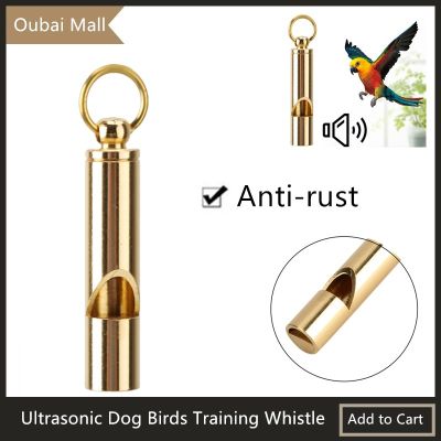 【Ready Stock】 Aluminium Alloy Ultrasonic Dog Parrot Birds Training Whistle Behavior Trainer with Ring