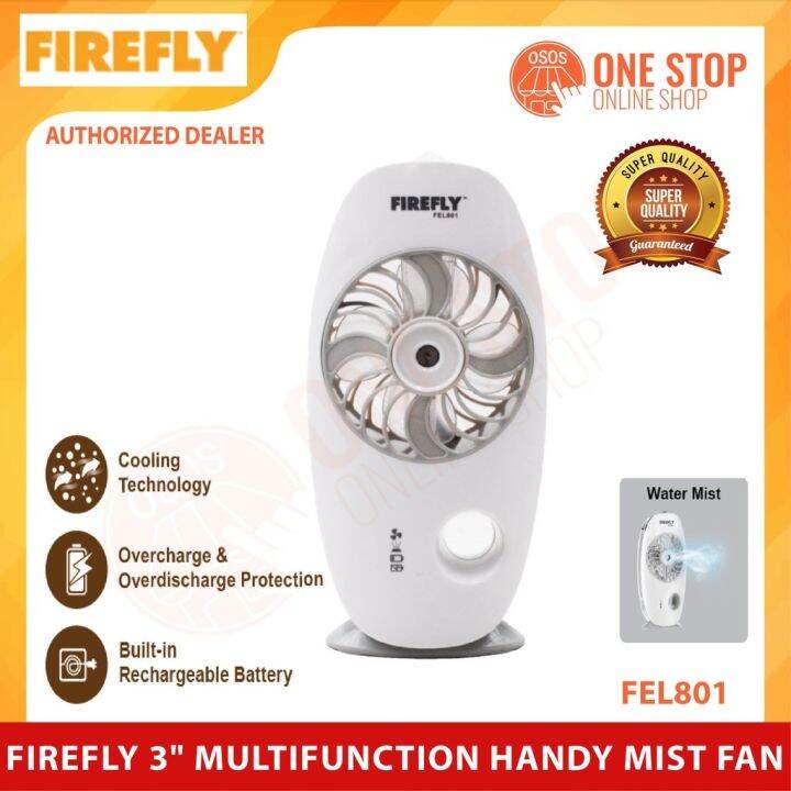 FIREFLY 3 Multifunctional Handy Mist Fan FEL801 with Builtin