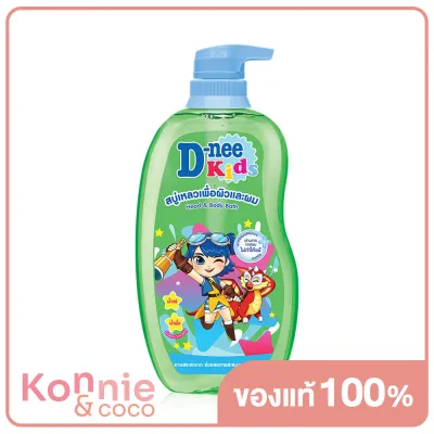 D-nee Kids Head &amp; Body Bath Green Smarty 600ml #Green