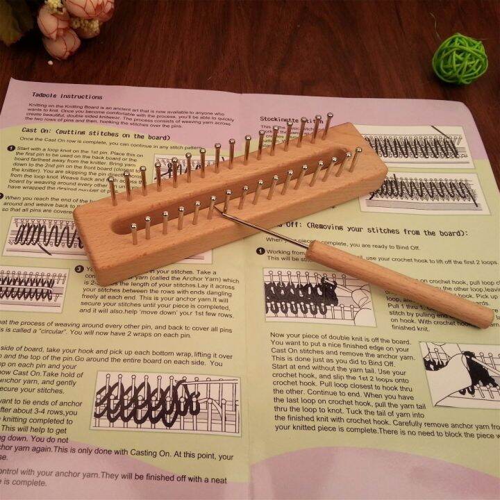 free-shipping-wooden-board-knitting-loom-easy-weaving-tool-for-handmade-crafts-of-needlework