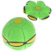 Flying UFO Flat Throw Disc Ball With LED Light Toy Kid Outdoor Garden Beach Game