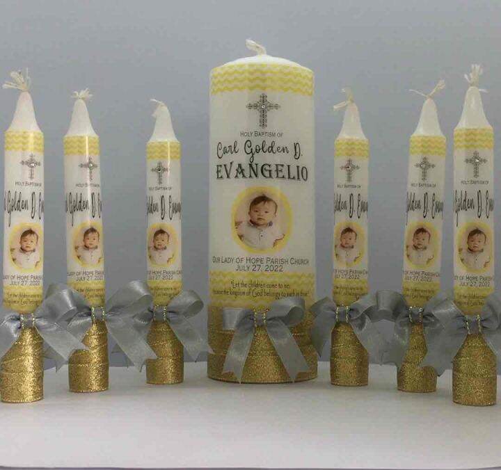 Personalized Candles for Baptism/Christening/Dedication Lazada PH