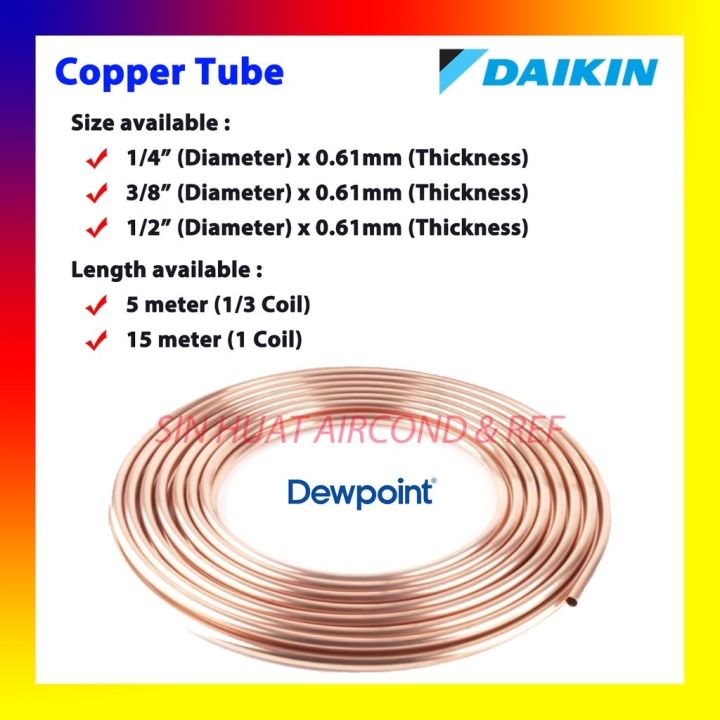 daikin ac copper pipe price