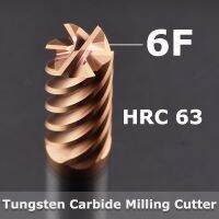 6 ขลุ่ย HRC63 คาร์ไบด์ End Mill เครื่องมือตัดทังสเตน 6 ฟัน CNC Metal Steel Machining Router 6mm 8mm 10mm 12mm 14mm 16mm 20mm