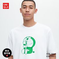 Uniqlo เสื้อยืดพิมพ์ลายโดราเอม่อนชาย/หญิง (ยู) (แขนสั้นพ่อแม่และลูกโดราเอมอน) 461096