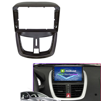 9 Inch Car Fascia Audio Fitting Adaptor Navigation Panel Kits Car DVD Frame Dashboard for 207 2002-2010