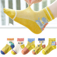 5 PairsLot Children Cotton Socks 1-12Y Fashion Girl Boy Baby Teen Kids Soft Cute Cartoon For Summer New Student Lace Mesh Socks