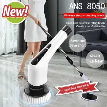 1set, 7-in-1, Magic Brush, Electric Spin Scrubber Electric Cleaning Brush  Cordless Power Scrubber With 5 Replaceable Brush Heads, Handheld Power Showe