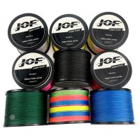 JOF 500เมตรเอ็นตกปลา PE Braided 4เส้น0.11มม.-0.70มม. 10LB-120LB Saltwaer ปลาน้ำจืด