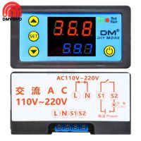 W3231 Single/Dual LED Display Digital Temperature Controller AC 110-220V DC 12V 24V Panas kontrol Keren Thermostat dengan NTC Sensor