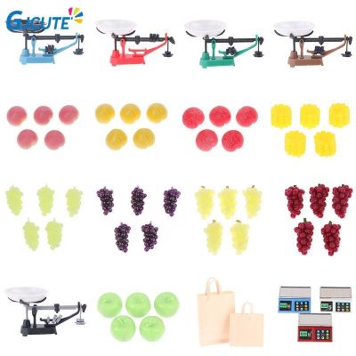 【CW】 Dollhouse FruitGrapeSimulated Fruit ElectronicQR Code Collection ShoppingMiniature Props