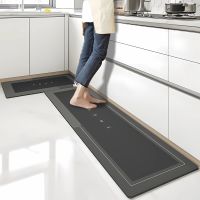 Super Absorbent Kitchen Floor Mat Diatom Mud Pad Bath Pad Anti-Slip Carpet Kitchen Mats Wipeable Wash Long Strip Carpet