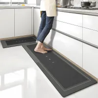 Super Absorbent Kitchen Floor Mat Diatom Mud Pad Bath Pad Anti-Slip Carpet Kitchen Mats Wipeable Wash Long Strip Carpet Cleaning Tools