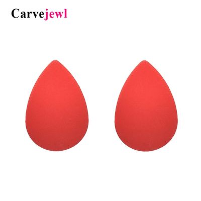 Carvejewl Korean design elegant simple stud earrings for women girl jewelry color rich coating incurved tear drop shape earrings