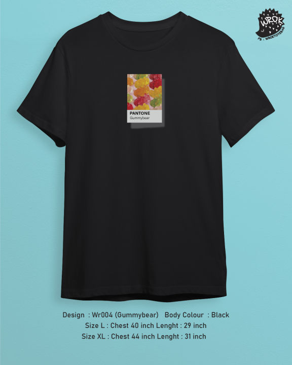 เสื้อยืดลาย-pantone-ฺblack