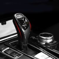 【DT】 hot  Carbon fiber shift lever cover For BMW M Sport For BMW F30 F10 3 4 5 6 7 Series shift knob gear lever Gear stick car accessories