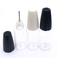 【YF】✐  2/5/10pcs Needle Bottles Cap 10ml 15ml  PE Plastic Dropper Juice Solvent Oils Saline