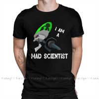 High Quality Men Black T-Shirt I Am A Mad Scientist (Coloured Vector, White Text Pure Cotton Shirt Tees Harajuku Tshirt