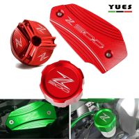 ที่หุ้มกระปุกน้ำมันไฮดรอลิกเบรกหน้าสำหรับ Kawasaki Z900 Z 900 2017-2020 2021 2022อุปกรณ์เสริมที่หุ้มเครื่องบรรจุน้ำมันเบรกหน้า CNC กระจกมองหลังมอร์เตอร์ไซต์