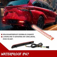 12V Car LED Rear Bumper Reflector Lights for Toyota Sienna 2021 2022 Car Driving Turn Signal Brake Light