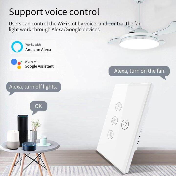 smart-wifi-fan-light-switch-ceiling-fan-lamp-panel-tuya-remote-various-speed-ajust-voice-control-alexa-google-home-neutral-wire