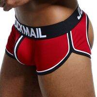 （A NEW） JOCKMAIL ผู้ชายเซ็กซี่ Underwearshorts Backless ก้นผ้าฝ้ายเปิด BackMen ชุดชั้นใน JockStraps Cuecaspanties